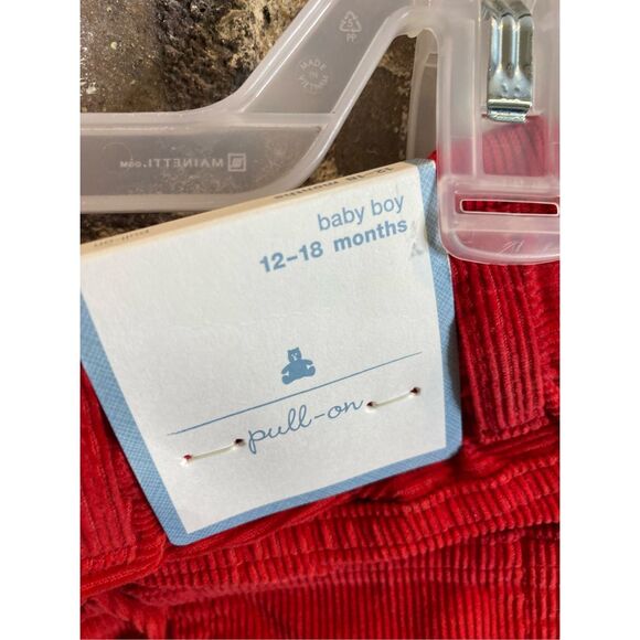 babyGAP Red Corduroy Pull-on Pants Baby/Toddler Size 12-18 Months NWT - Picture 3 of 9